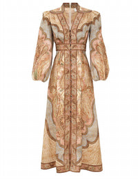 Zimmermann - Wanderlust Plunge Midi Dress