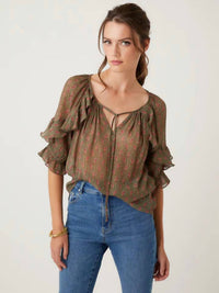 Fifteen Twenty - Ruffle Sleeve Top