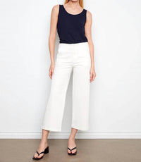 Charlie B - Scallop Edge Wide Leg Jeans