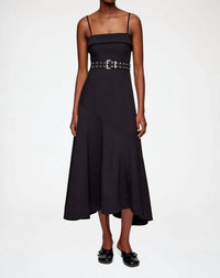 Ganni - Future Twill Suiting Long Asymmetrical Dress