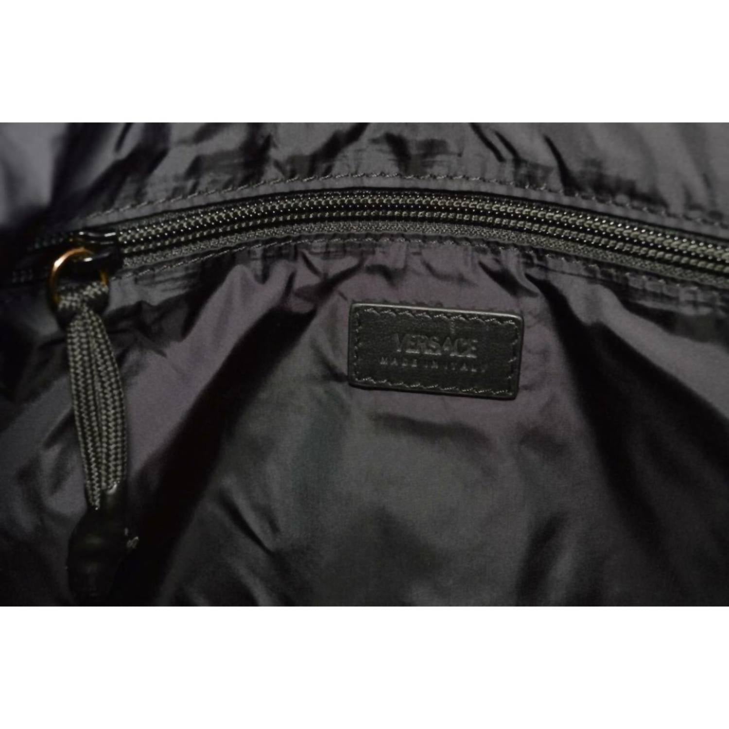 Versace - Women's Nylon Barocco Signature Print Drawstring Backpack