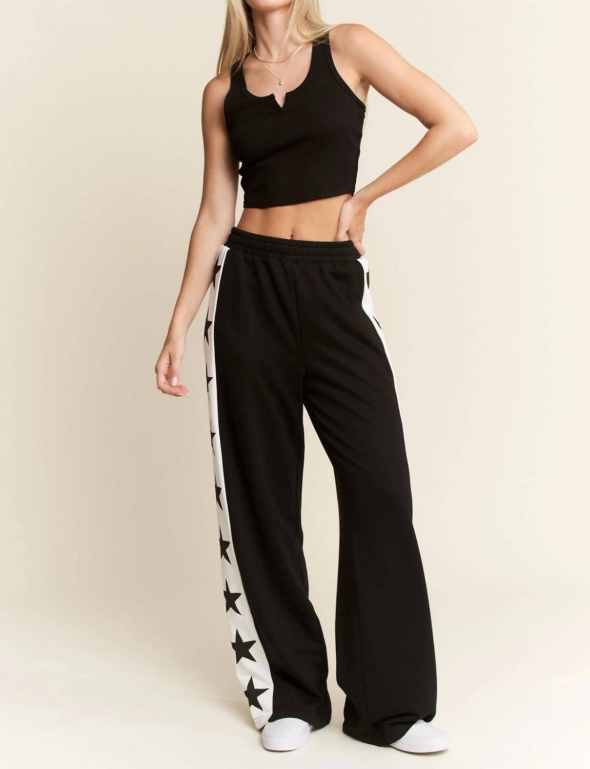 Jade By Jane - Star Striped Sweatpants