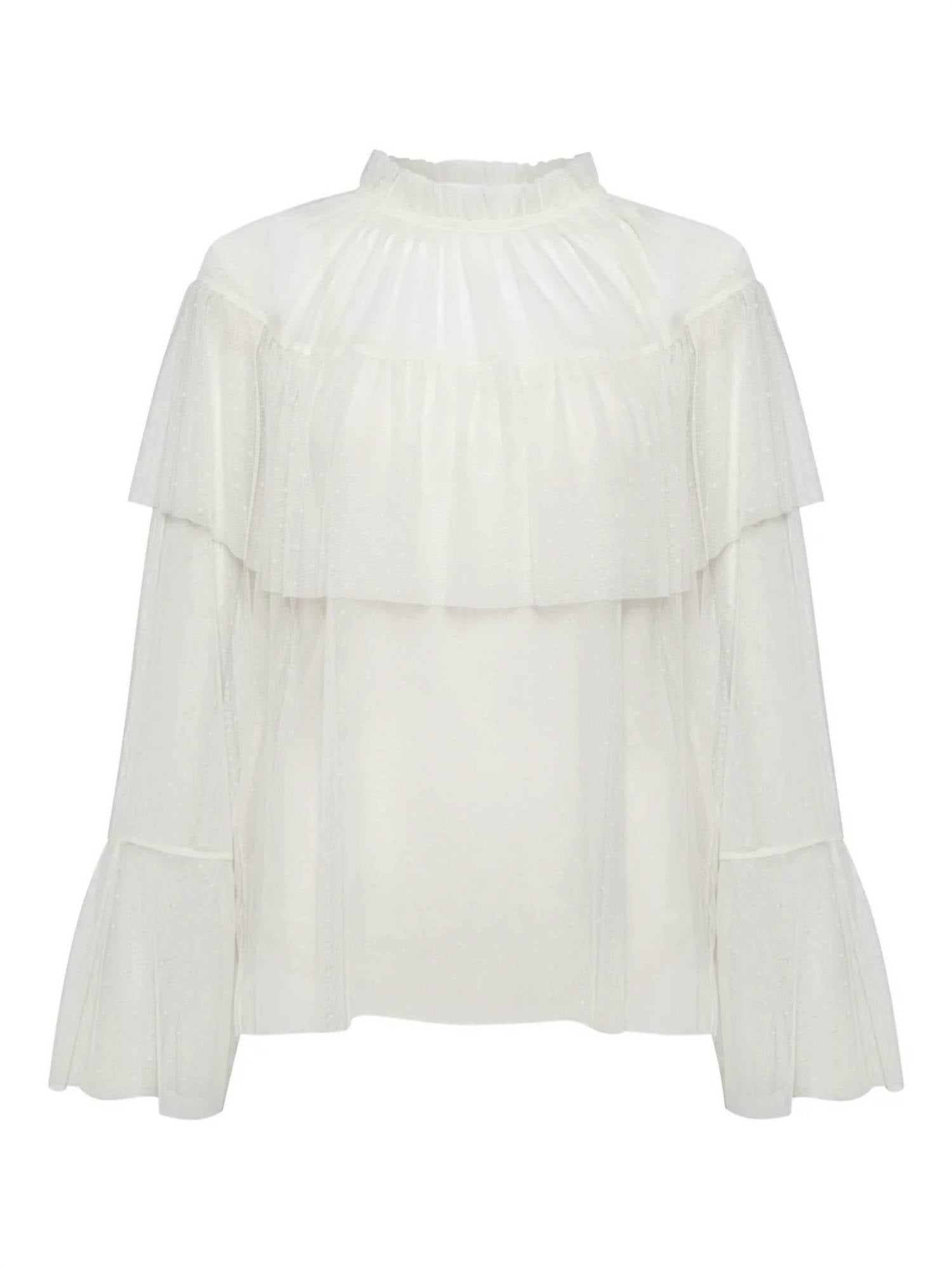 Sanctuary - Ethereal Dotted Mesh Blouse