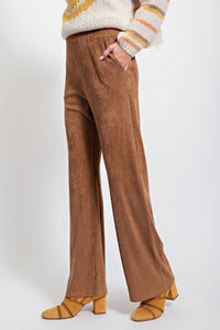 Easel - High Rise Flared Corduroy Pants