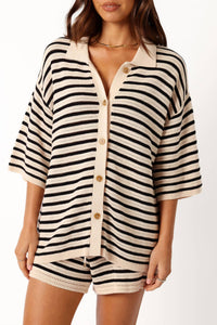 Runaway - Reggie Short Sleeve Sweater And Short Set