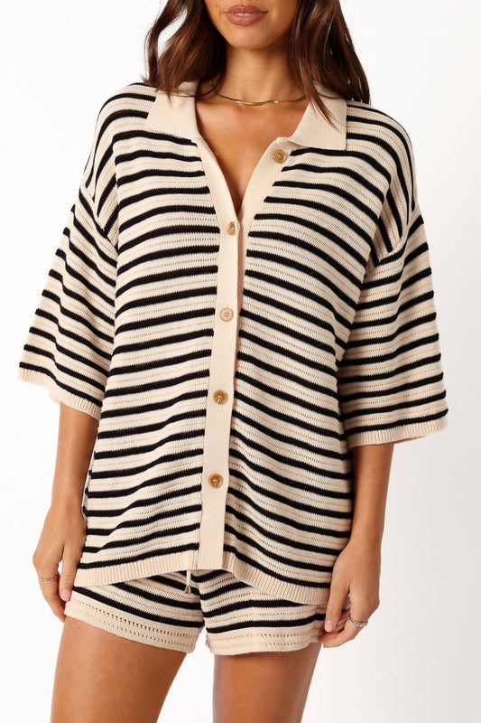 Runaway - Reggie Short Sleeve Sweater And Short Set