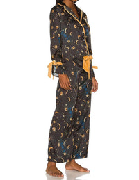 Beach Riot Lee Ann & Brook Set in gold celestial - women's sleepwear - alternate view
