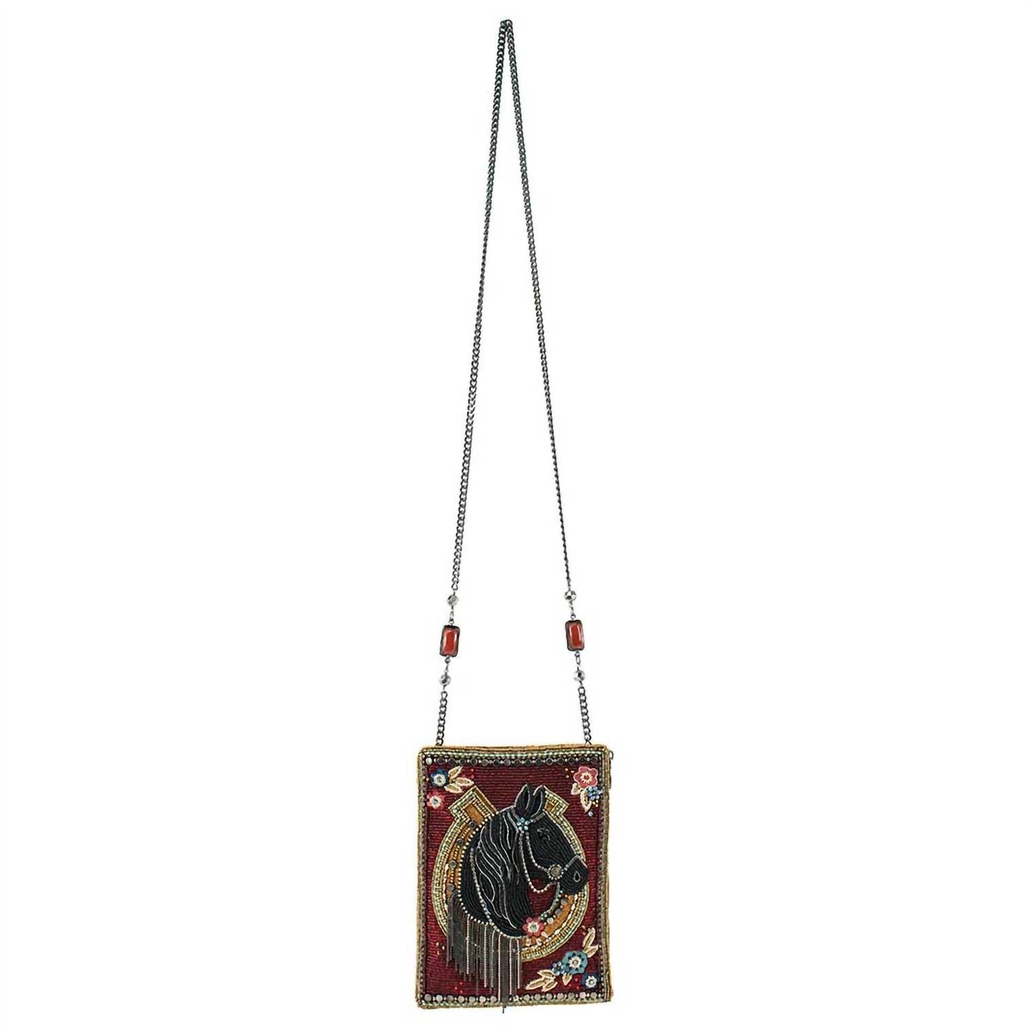 Mary Frances - Let's Gallop Beaded Horse Mini Crossbody Handbag