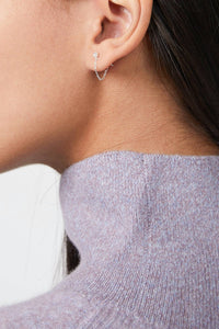 PLANT GEMSTONE CHAIN STUD