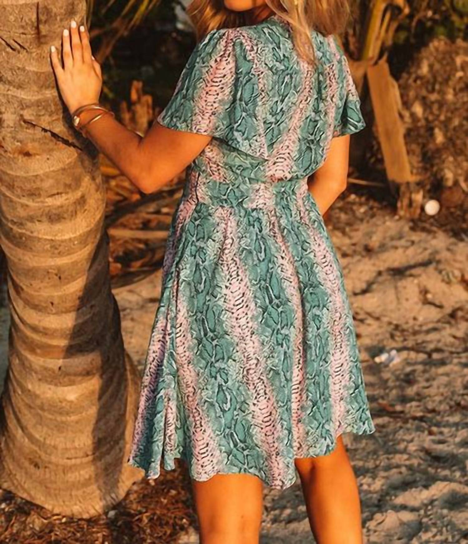 Buddylove - Alba Ruffled Sleeve Mini Dress