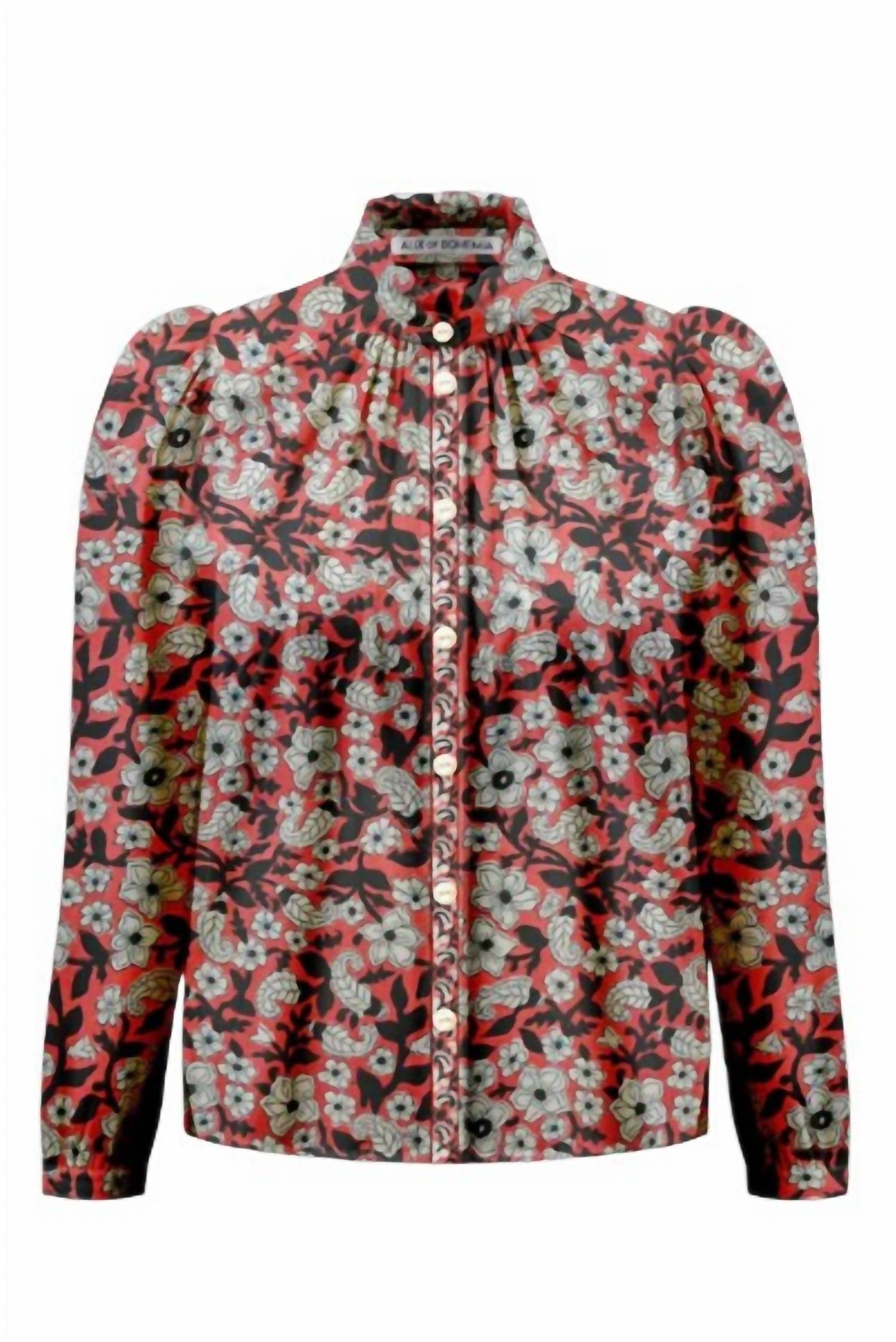 Alix Of Bohemia - Women's Artemis Scarlet Horizon Shirt