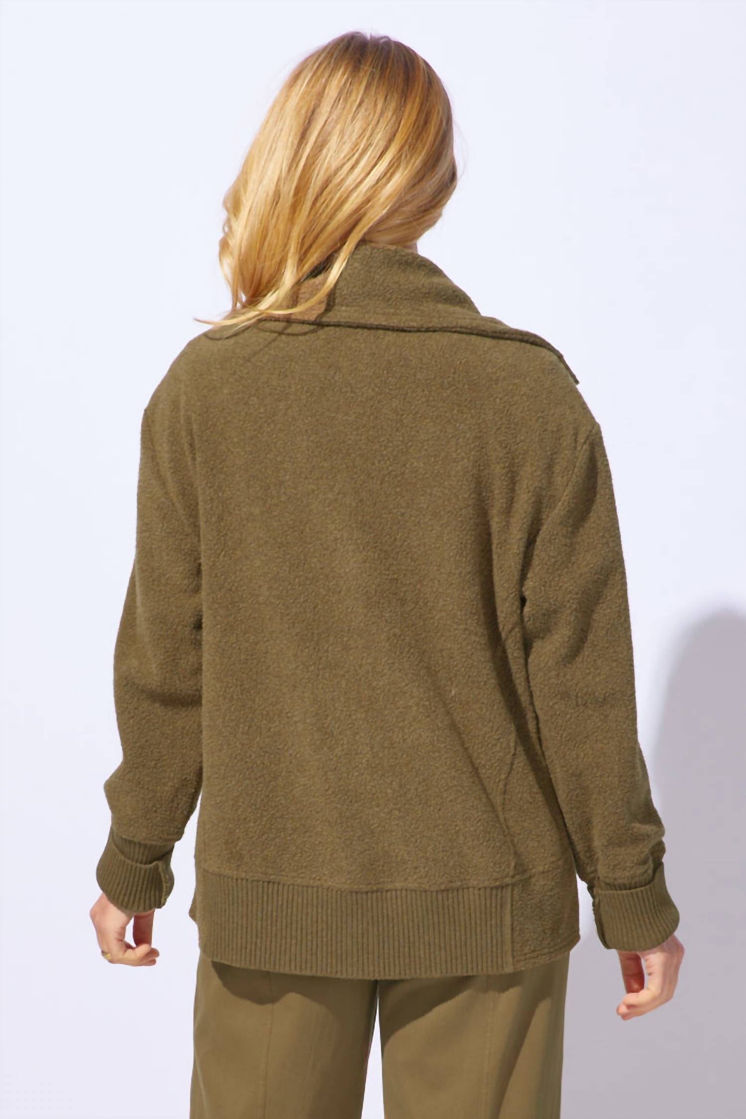 Escape By Habitat - Plush Fleece Fireside Snap Front Jacket