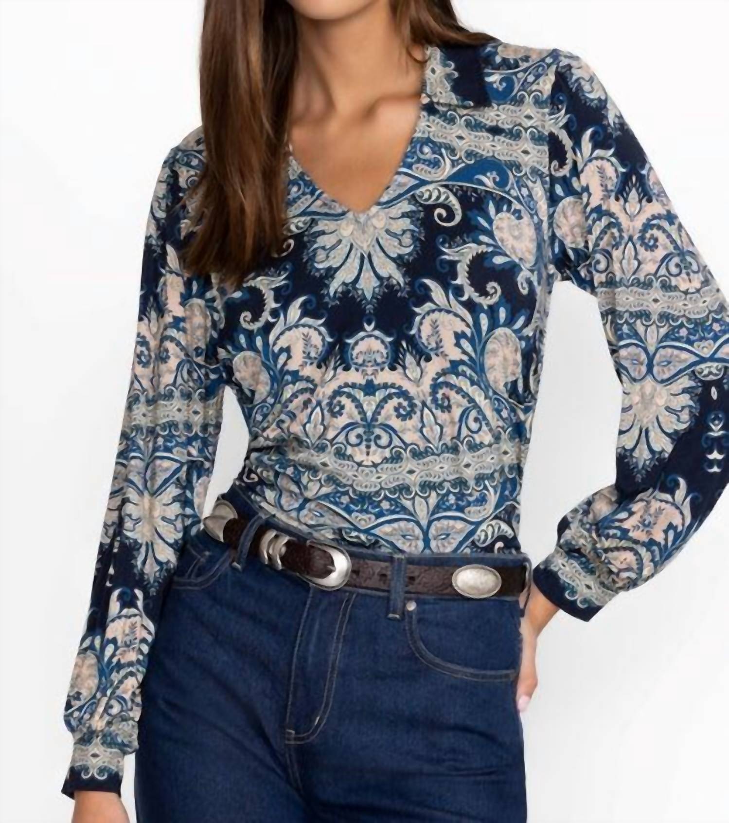 Johnny Was - JANIE FAVORITE PUFF SLEEVE POLO