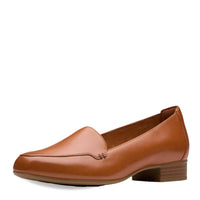 Clarks Women's Krystine Lily Loafer in tan leather - women's flats