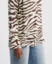 Rails - Espresso Zebra Saige Top