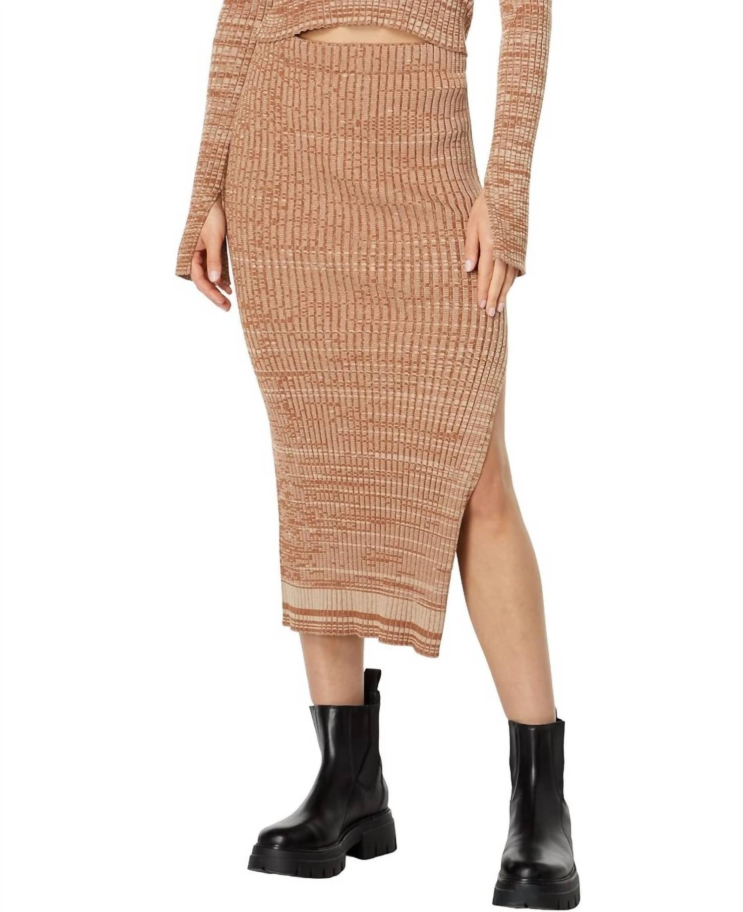 Monrow - Cosmo Rib Sweater Midi Skirt