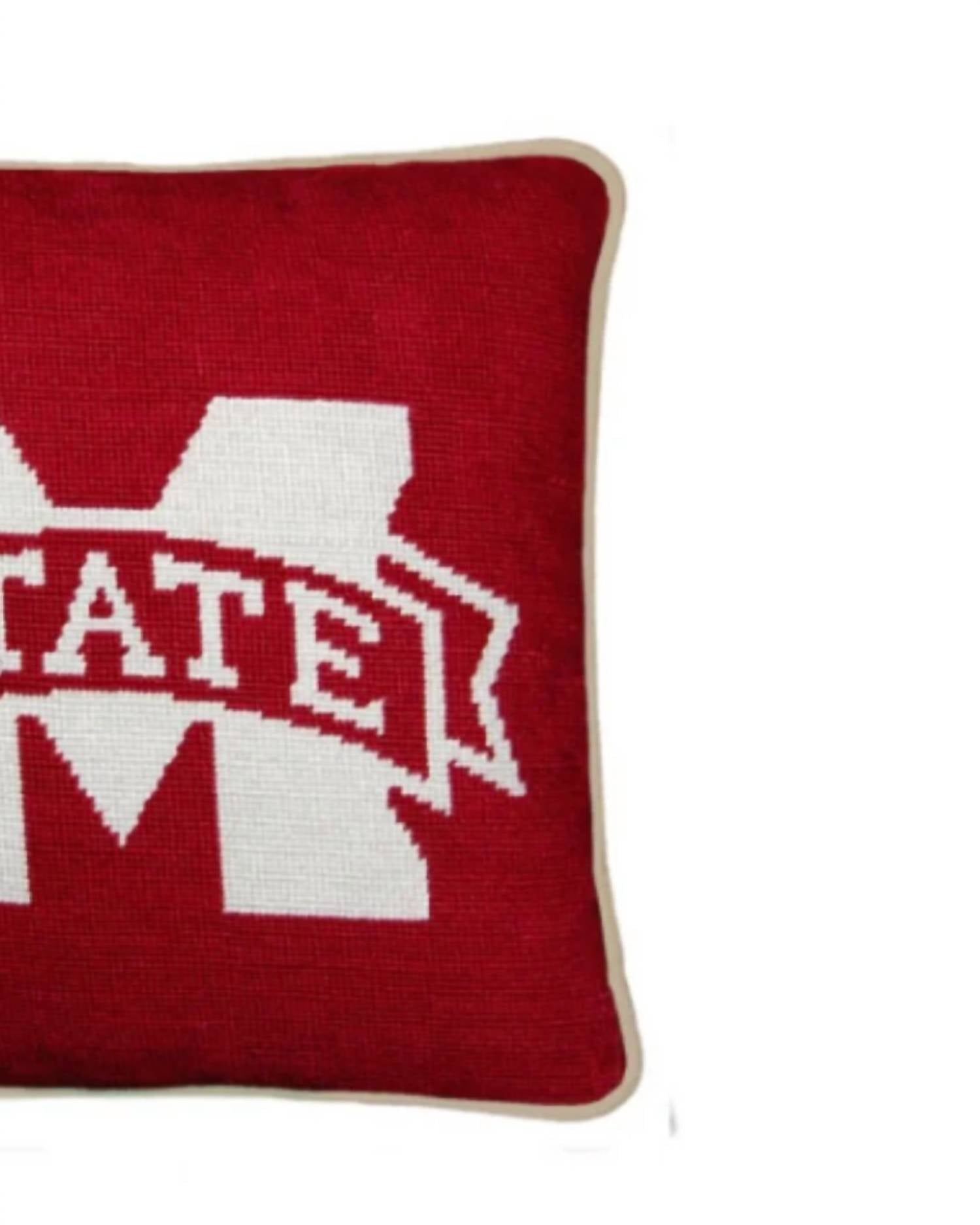 Smathers & Branson - Needlepoint Mississippi State Pillow