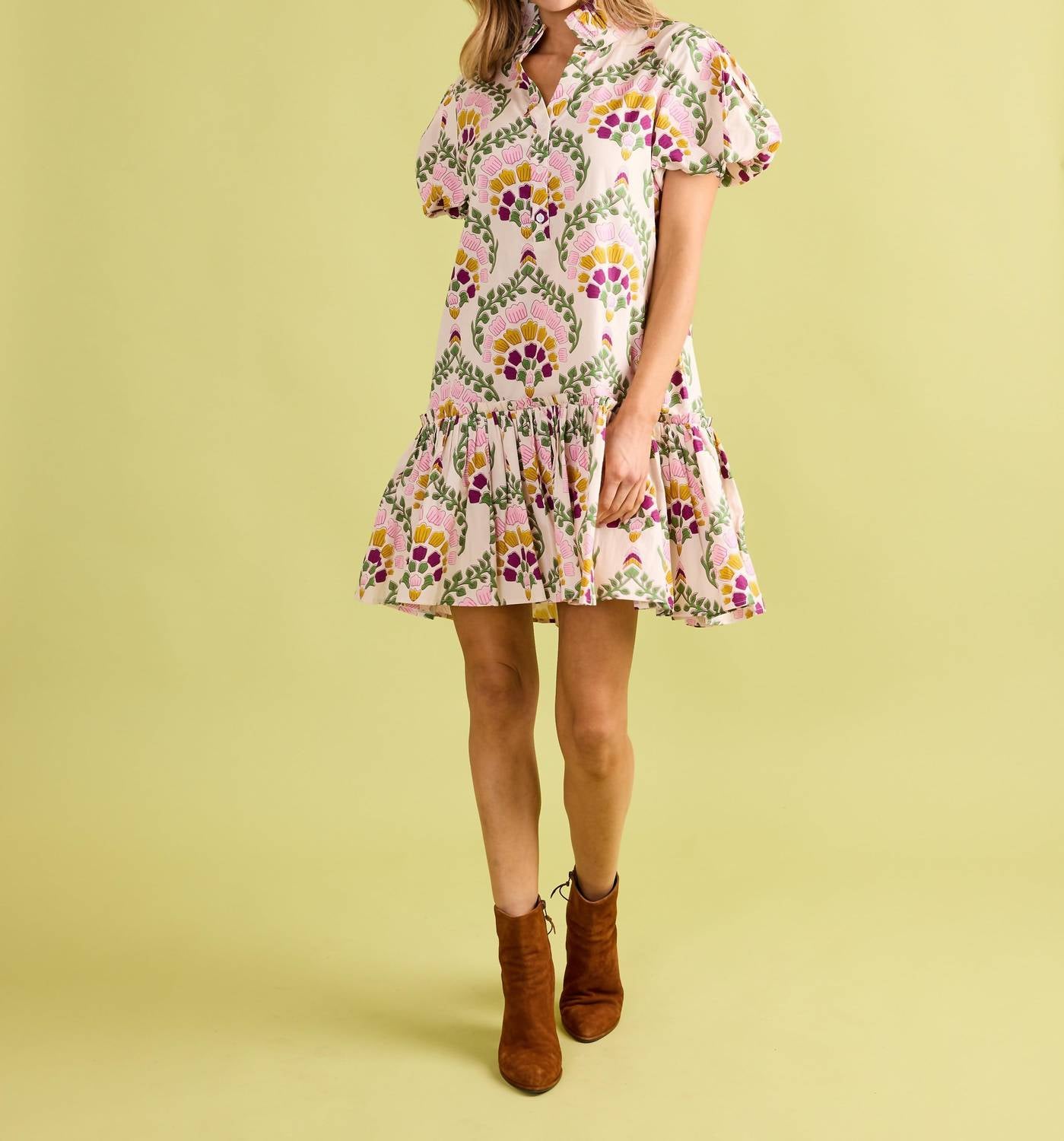Double A Gia Mini Dress in botanique 1 - women's dress - view 5