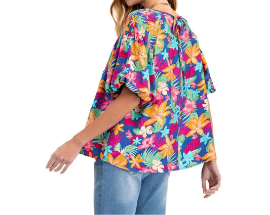 Easel - Floral Bubble Top