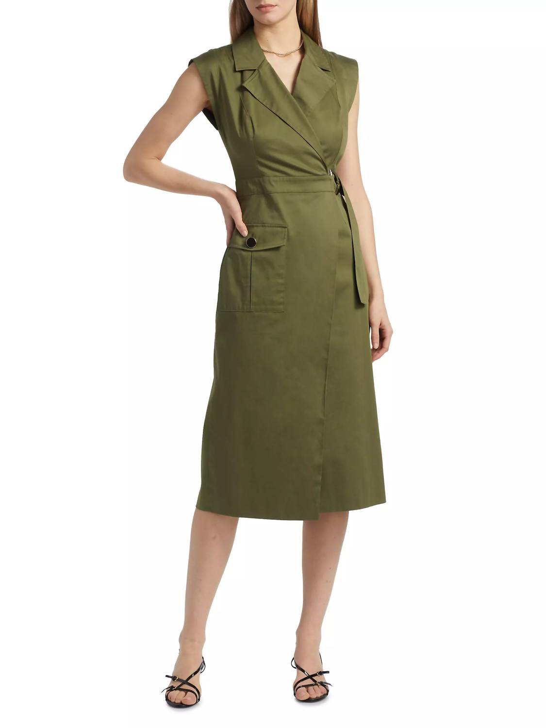 Toccin - Silvia Safari Wrap Midi Dress