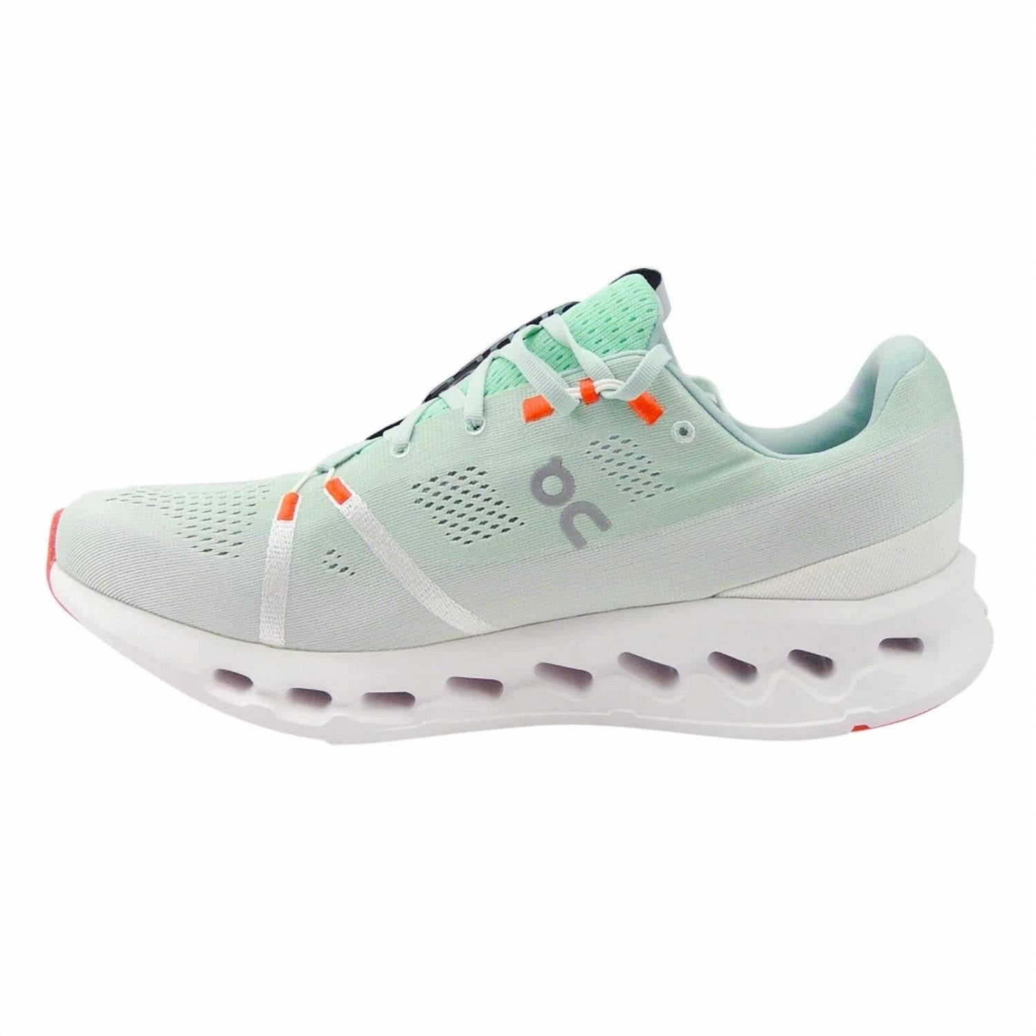 On Men's Cloudsurfer Shoe in creek white - men's sneaker - view 5
