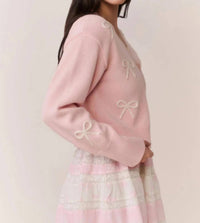 Loveshackfancy - Francette Cropped Knit Cardigan
