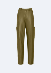Lapointe - Stretch Faux Leather Tapered Trouser