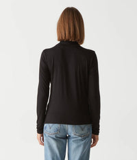 Michael Stars - Clara Ruched Turtleneck Top