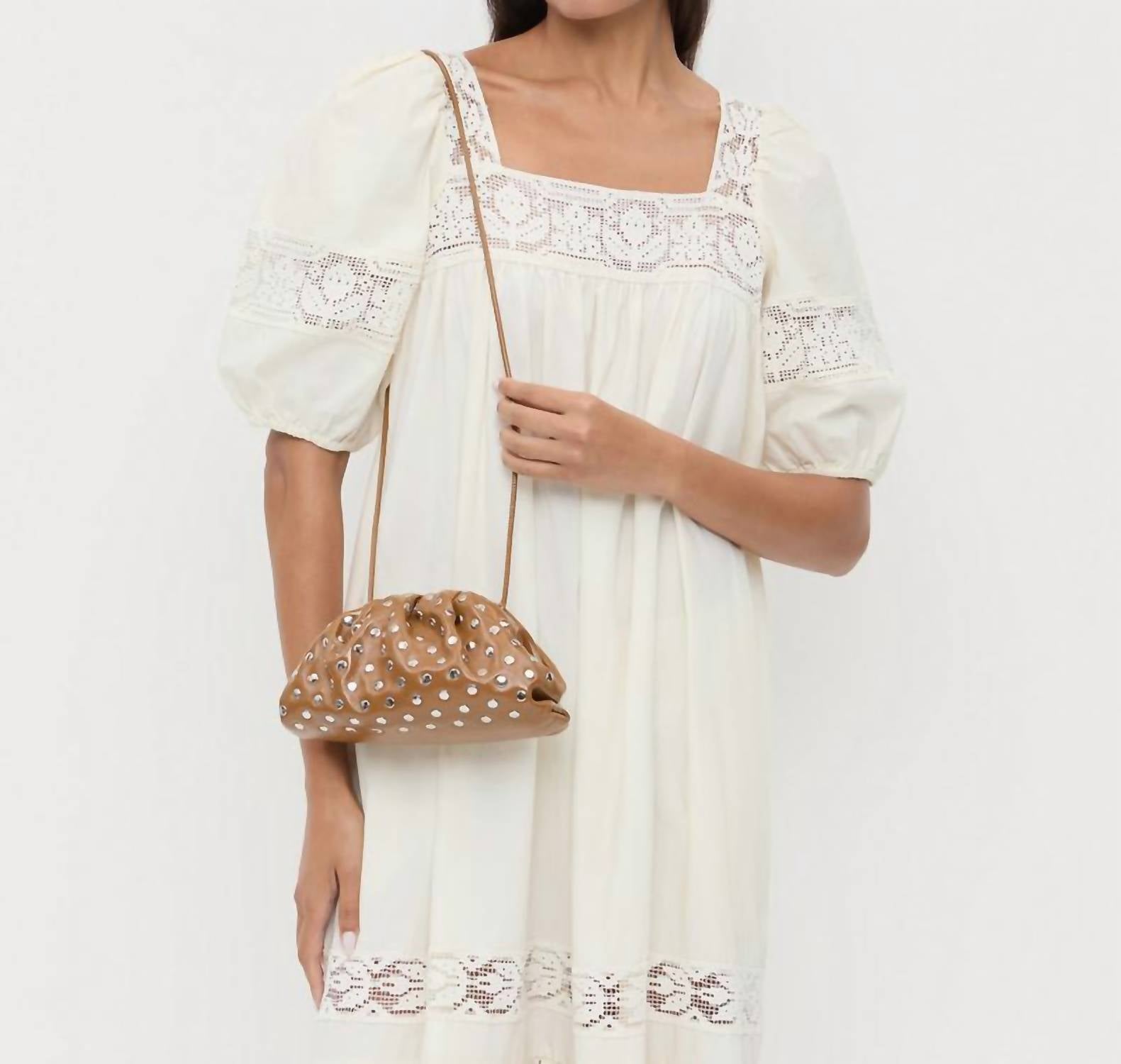 Loeffler Randall - Women's Bailey Leather Dome Clutch Bag