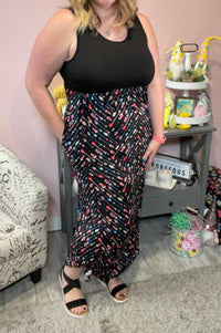 Michelle Mae - Black Arrows Maxi Dress