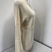 State Cashmere - Off-shoulder V-neck Sweater