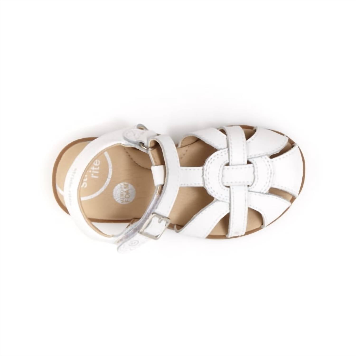 Stride Rite Little Kid's Summer Time Closed Sandal in white - kids' sandal - alternate view