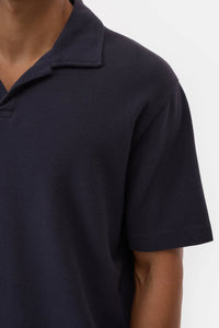 CLOSED Short Sleeve Polo in dark night - men's shirt - view 5