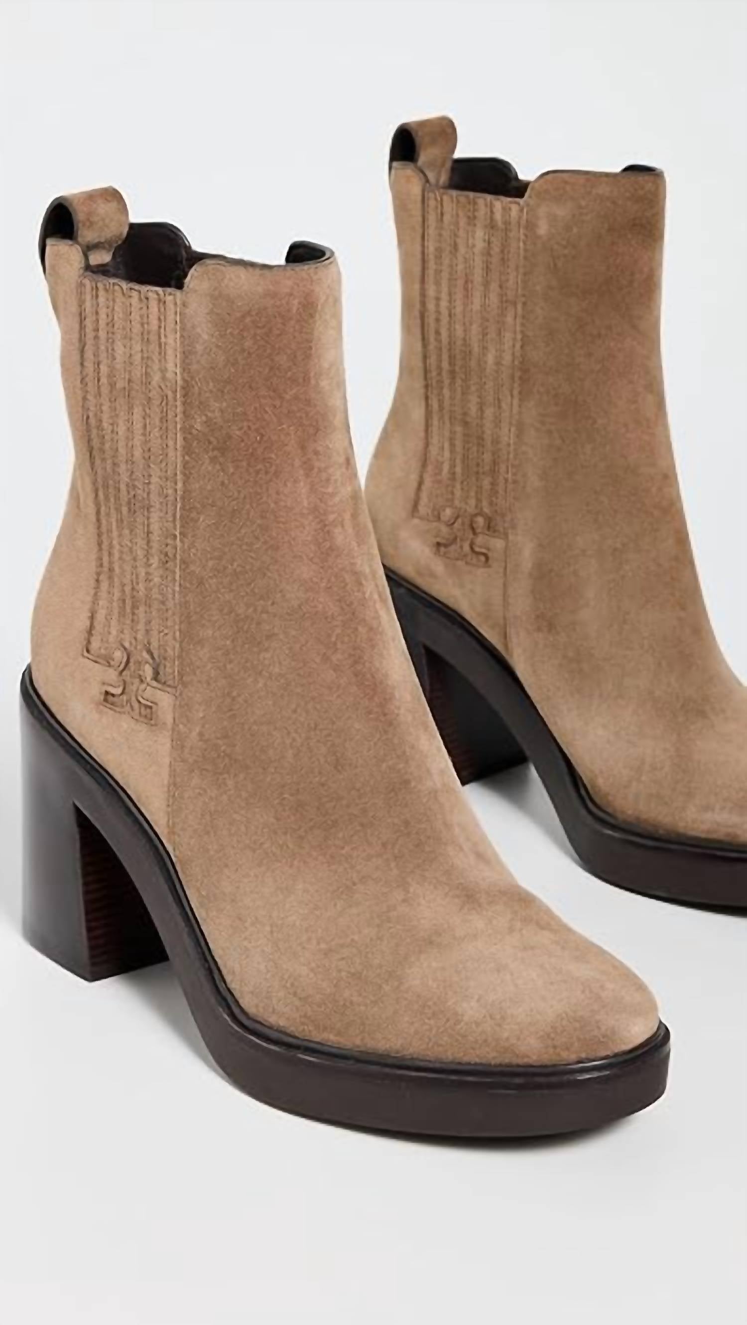 Tory Burch - Women's T Gore Heeled Ankle Boots