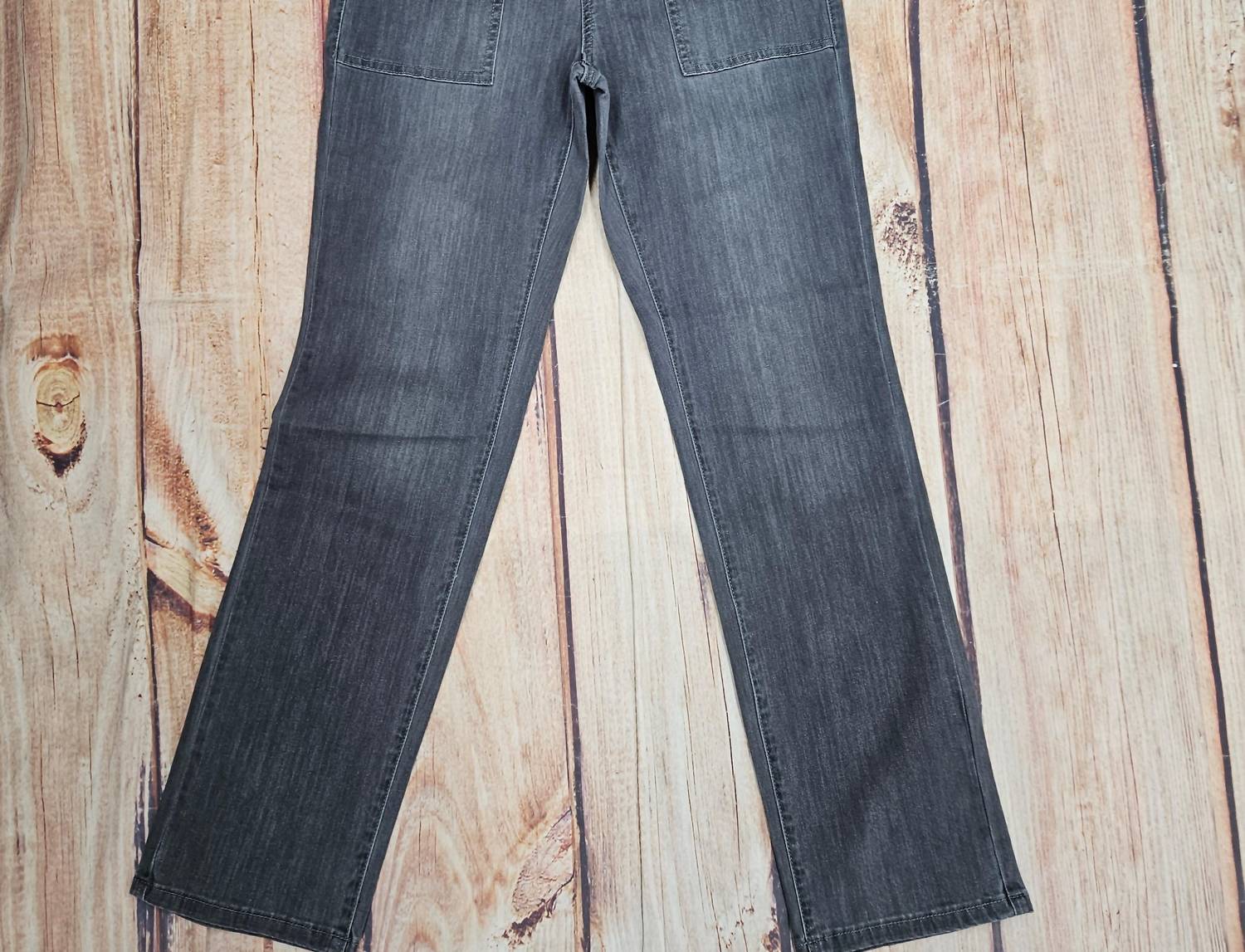 Ethyl Women's Zip Straight Leg Pants in grey - women's jeans