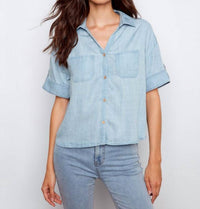 Charlie B - Short Sleeve Button-front Shirt