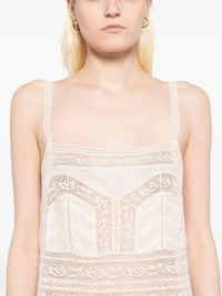 Zimmermann - Acacia Lace Trim Midi Dress