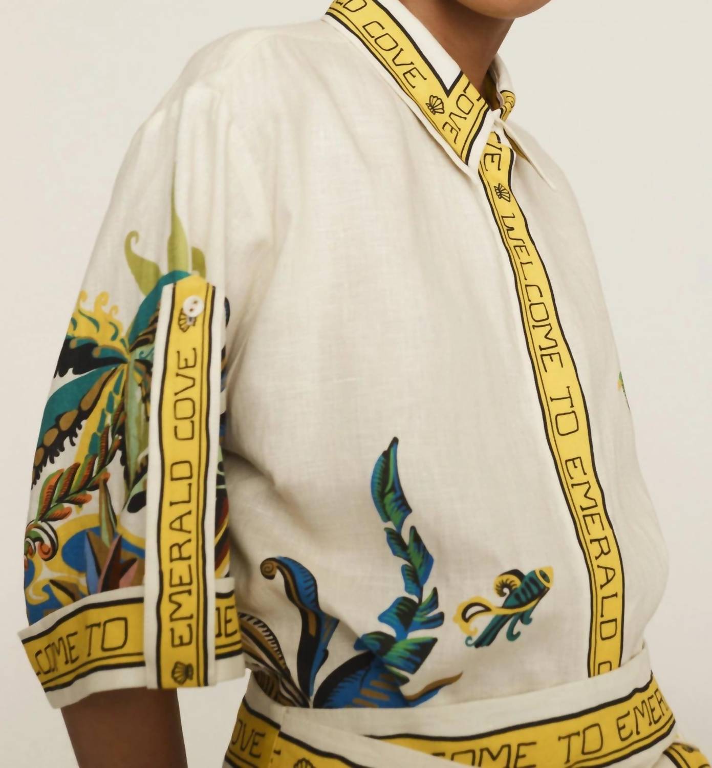 Alemais - Day Dream Collar Linen Shirt