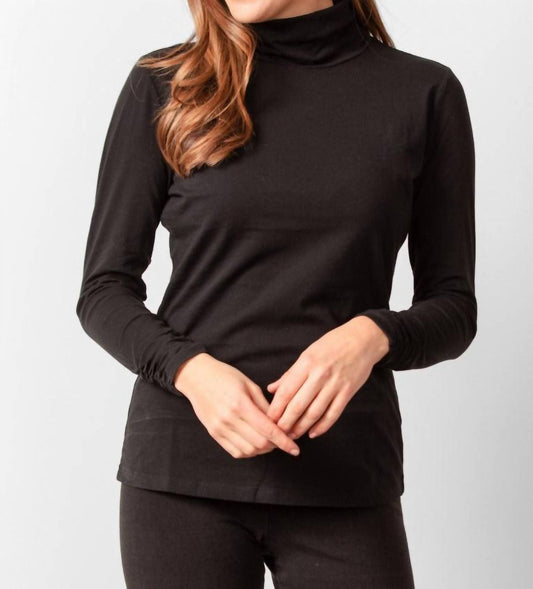 Ruched Turtle Neck Top