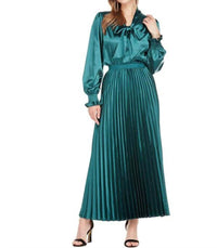 Jade - Pleated long skirt