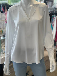 Joseph Ribkoff - Notched Collar Satin Blouse