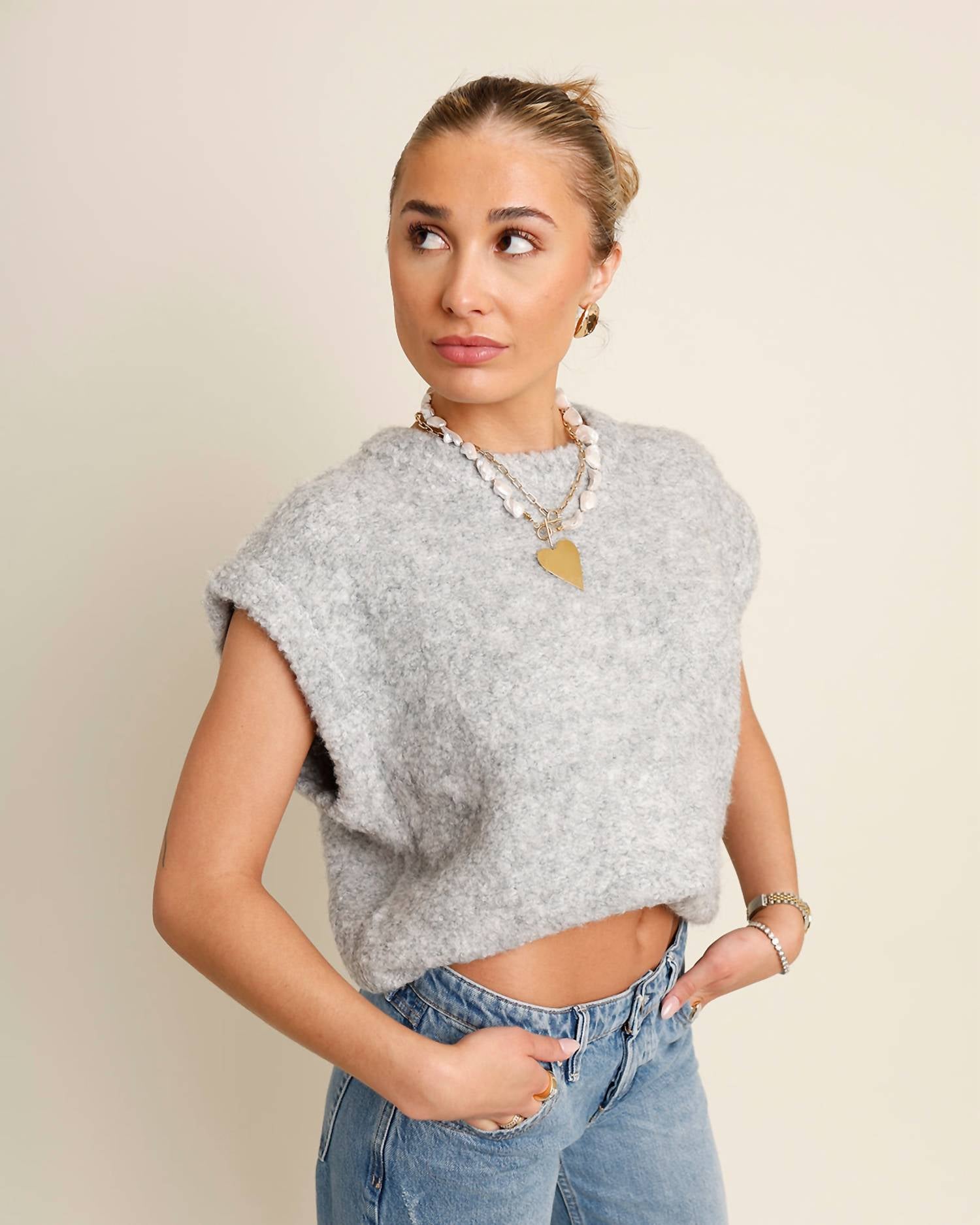 Frnch - Jasmin Sleeveless Sweater Top