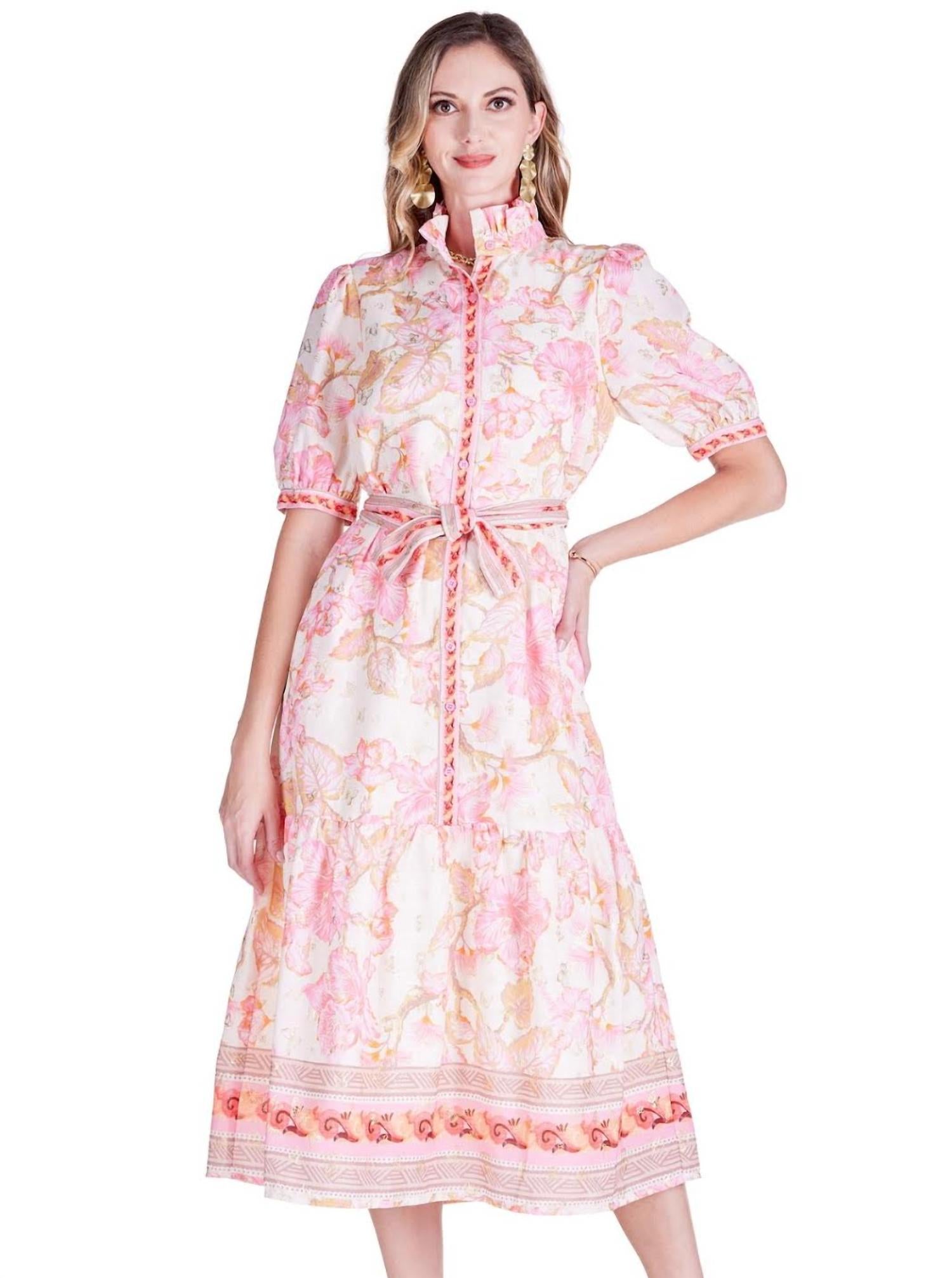 Jade - Aloha Bloom Button Front Dress