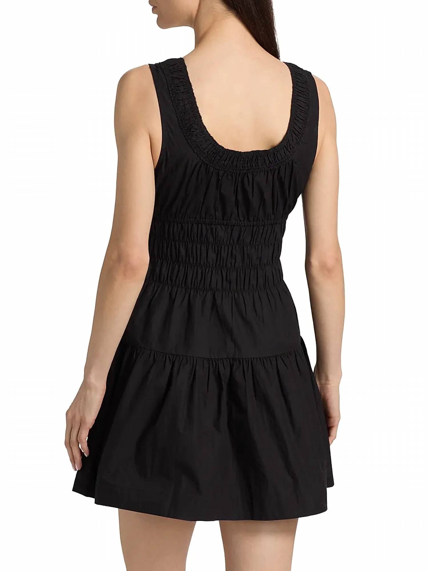Ciao Lucia - Kala Smocked Cotton Mini Dress