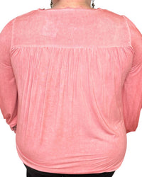 Pol - Tillie Lace Trimmed Long Sleeve Top