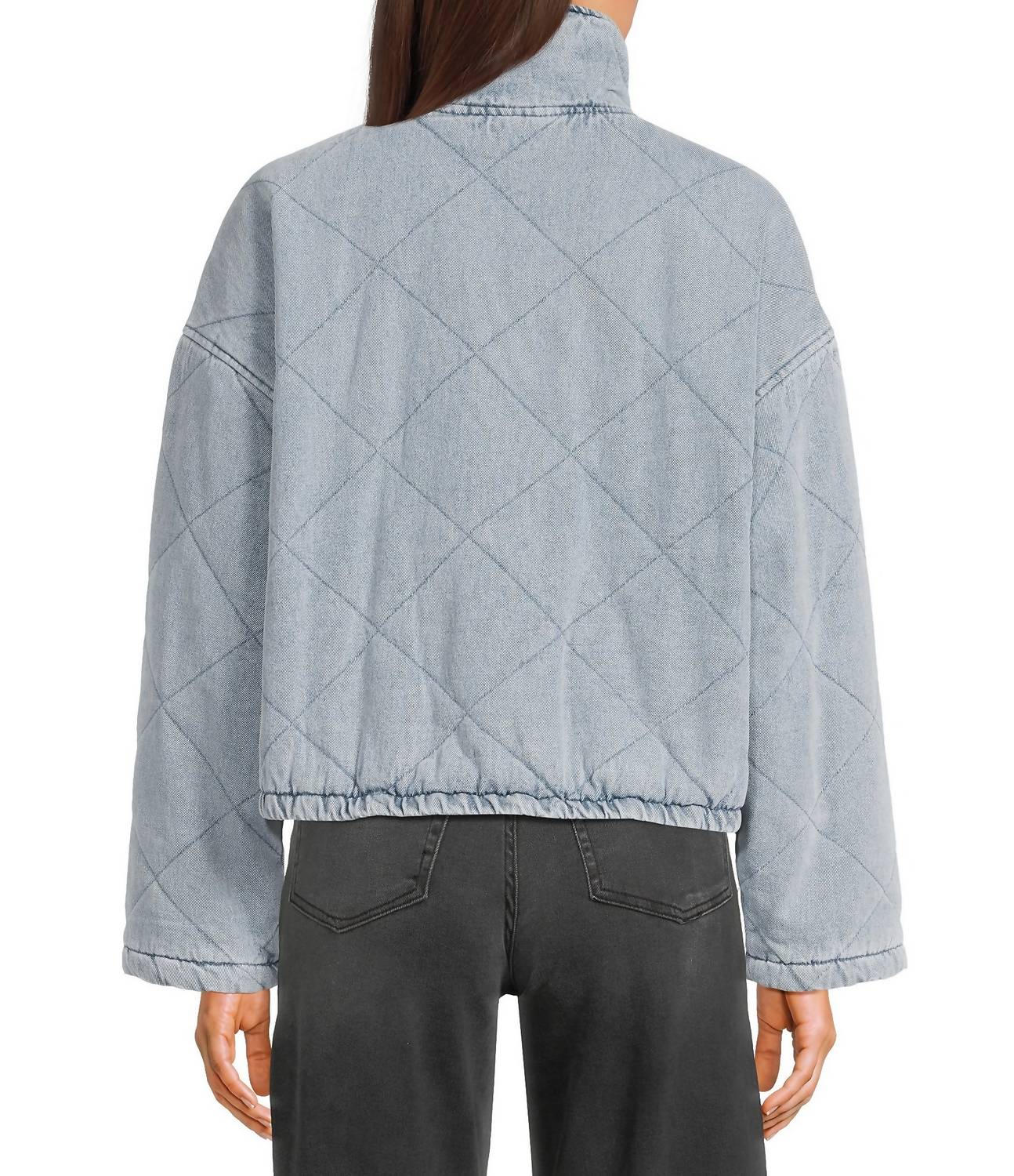 Blu Pepper - Quilted Jacket With Ties