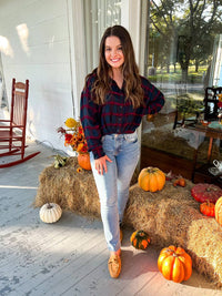Kut From The Kloth - Tessa Crop Flannel Shirt