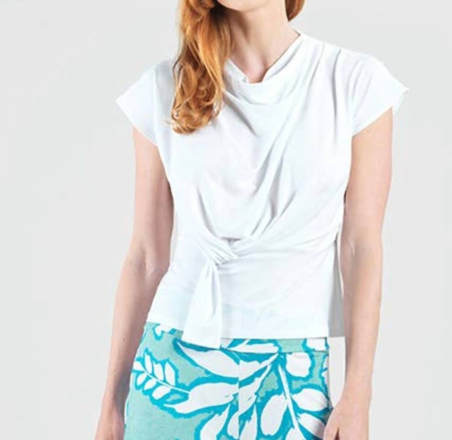 Clara Sunwoo - Drape Neck Loop Front Top