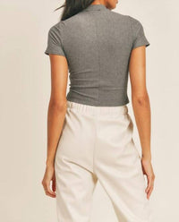 Sage The Label - Reyna Mockneck Crop Top