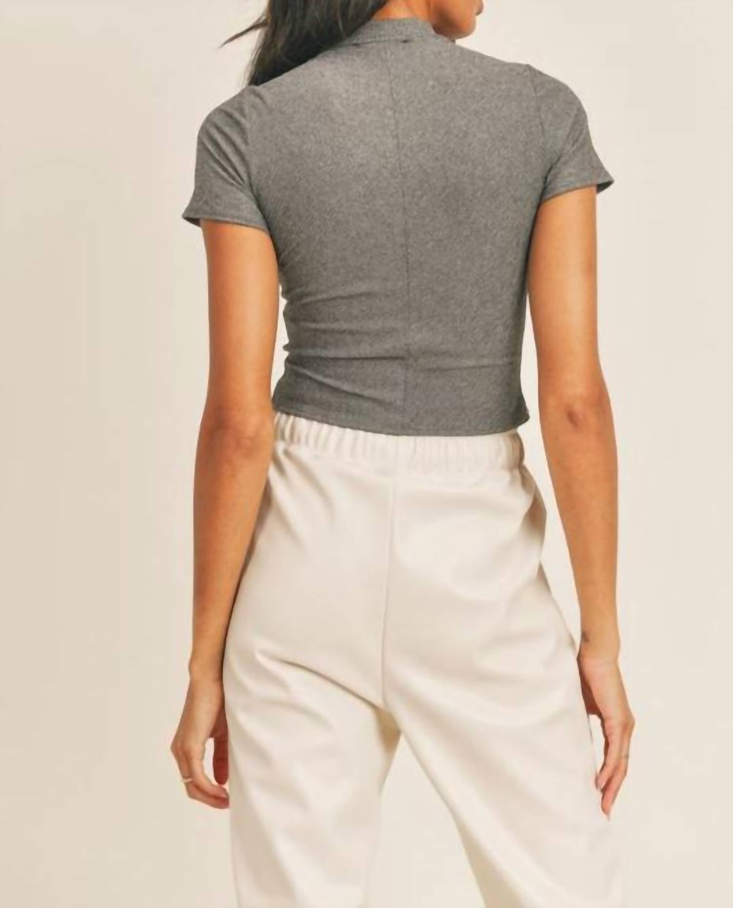 Sage The Label - Reyna Mockneck Crop Top